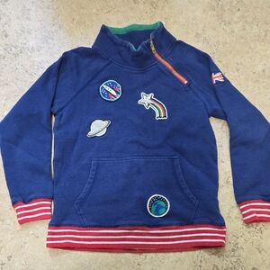 Mini Boden Space Zip Pullover, Size 9-10 Y